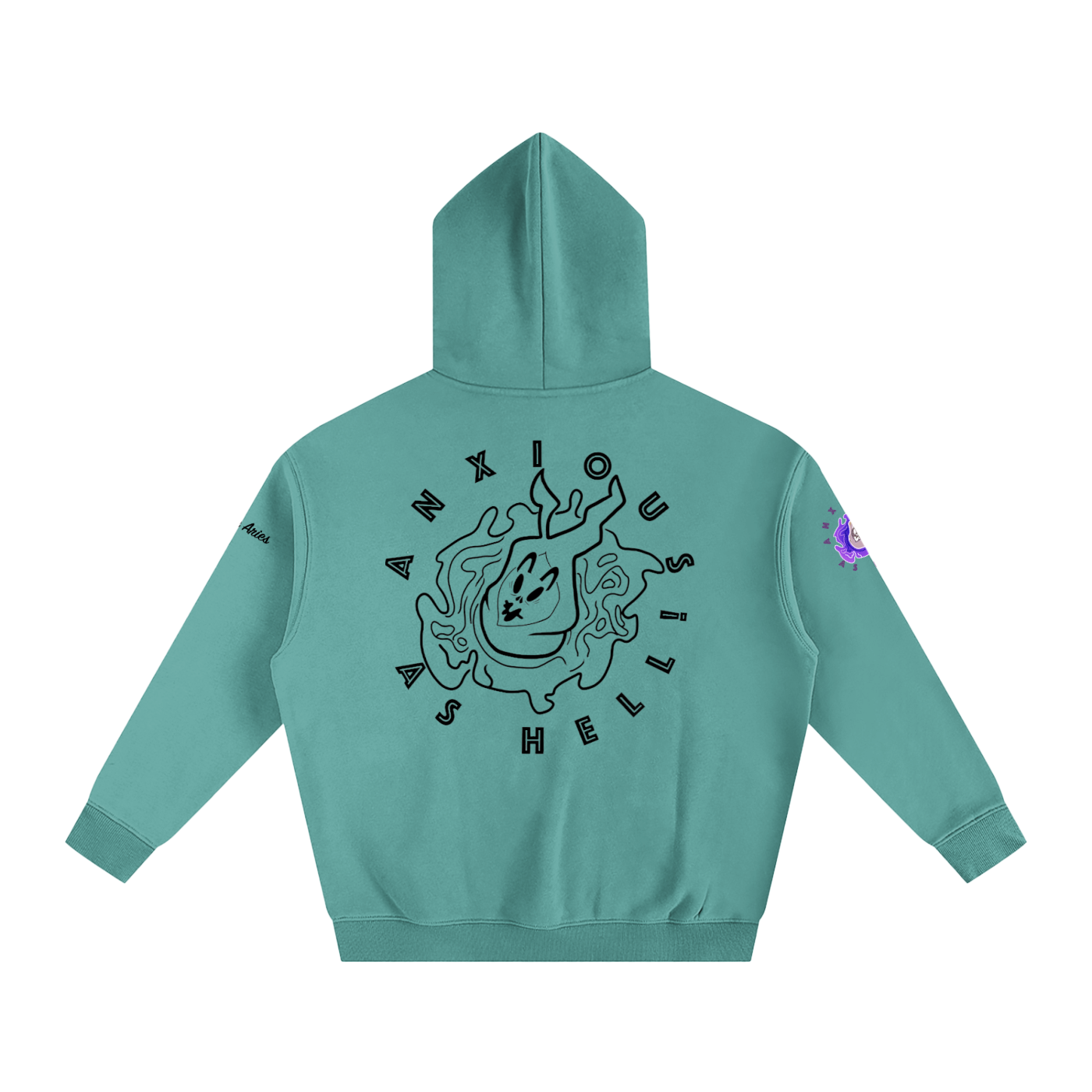 AAH! (ver.2) Oversize Fleeced Hoodie