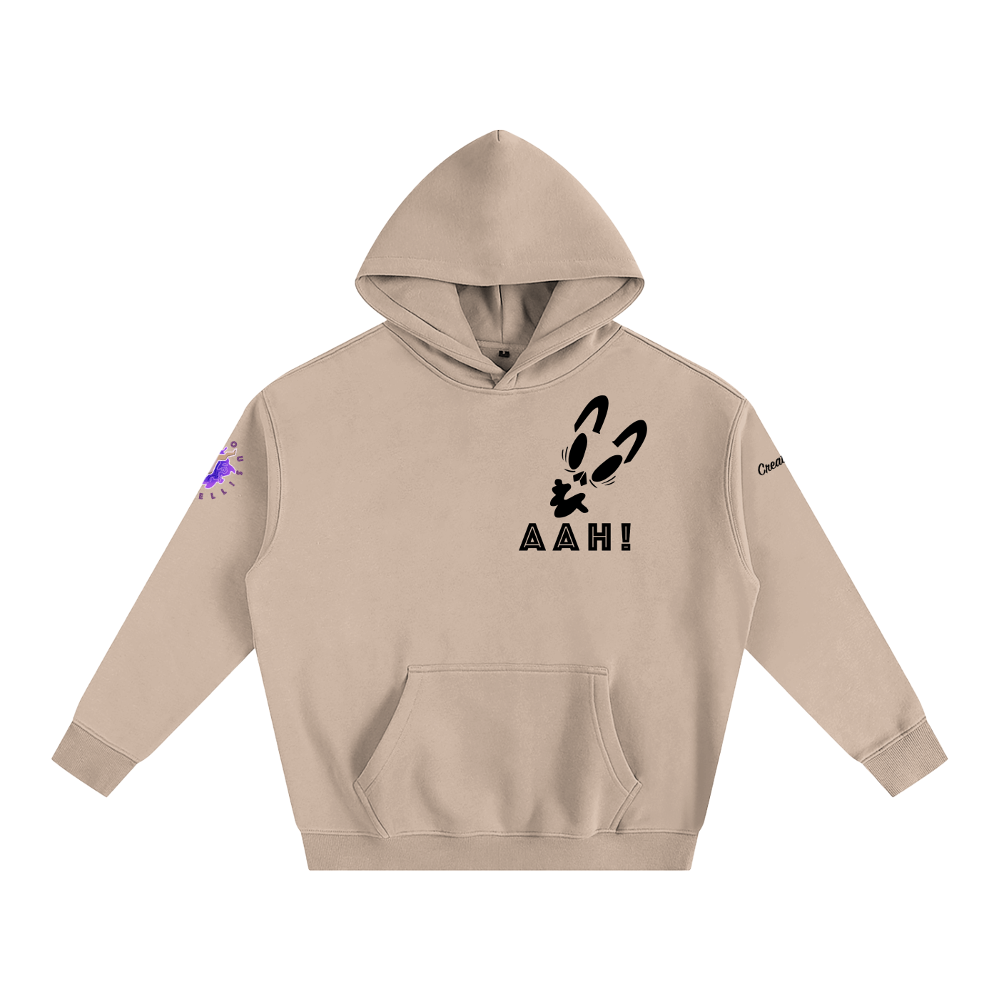 AAH! (ver.2) Oversize Fleeced Hoodie