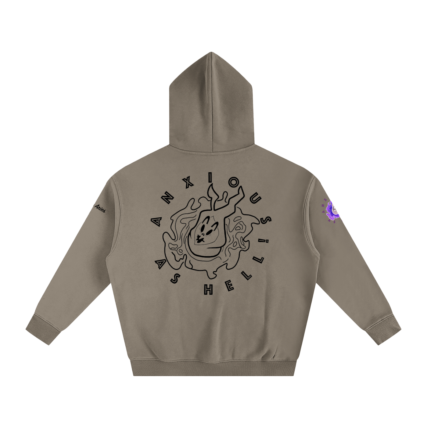 AAH! (ver.2) Oversize Fleeced Hoodie