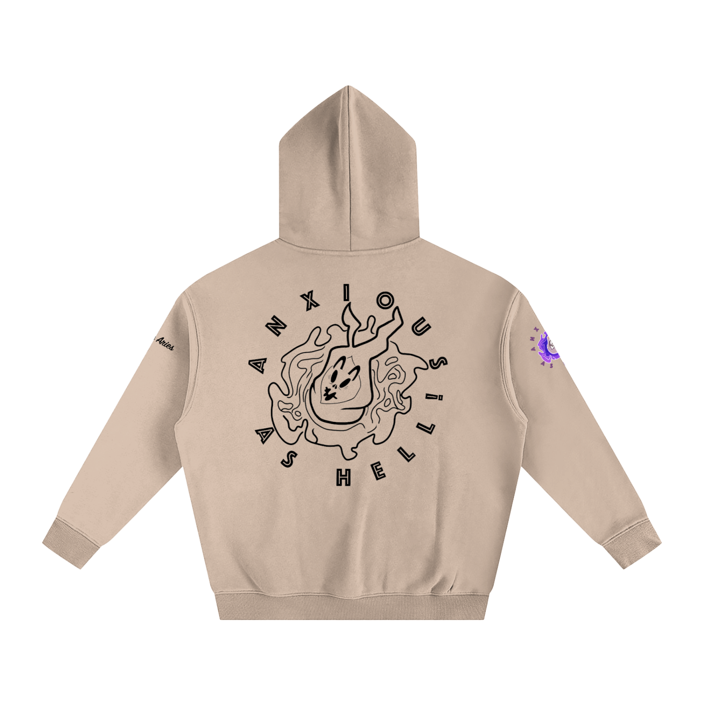 AAH! (ver.2) Oversize Fleeced Hoodie
