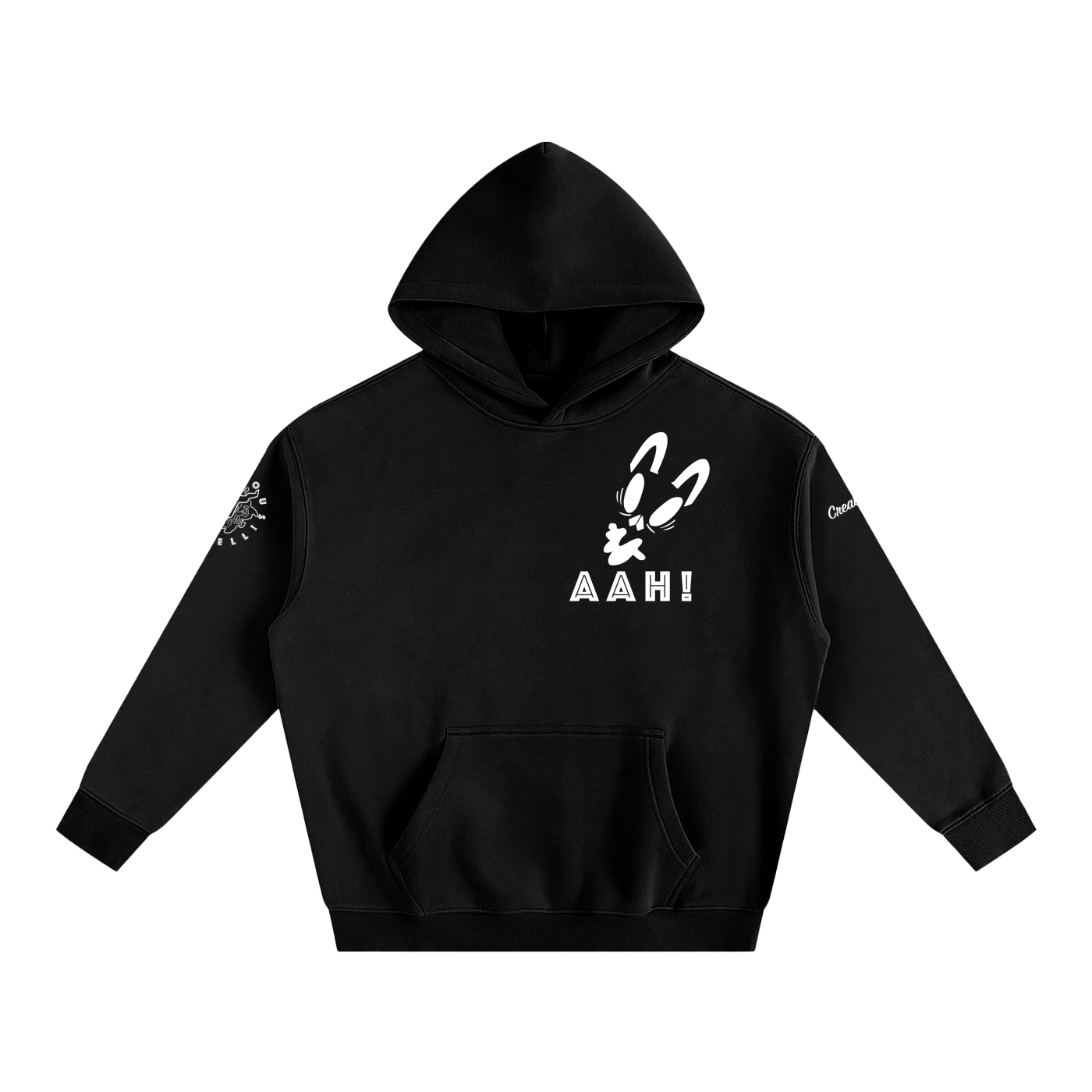 AAH! (ver.1) Oversize Fleeced Hoodie