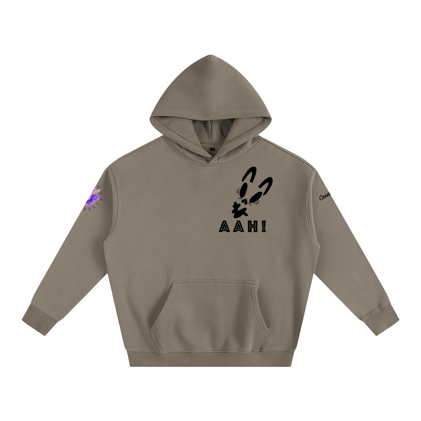 AAH! (ver.2) Oversize Fleeced Hoodie