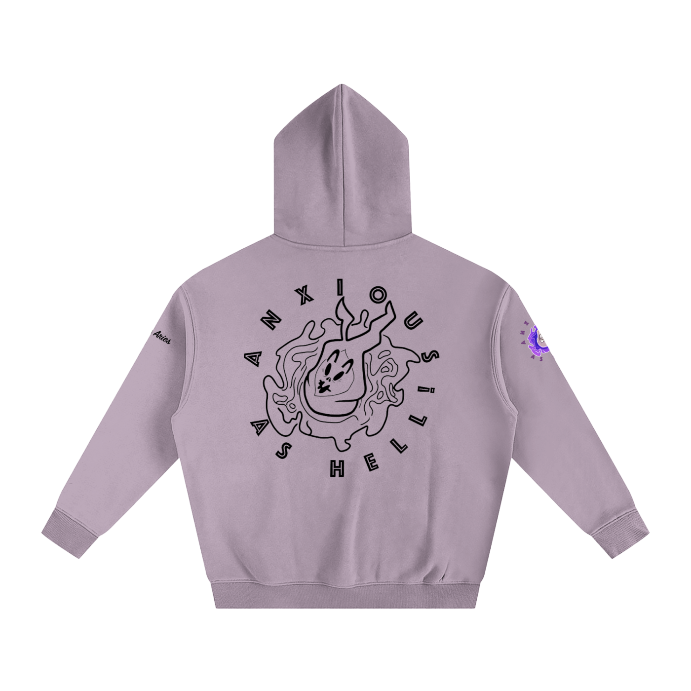 AAH! (ver.2) Oversize Fleeced Hoodie