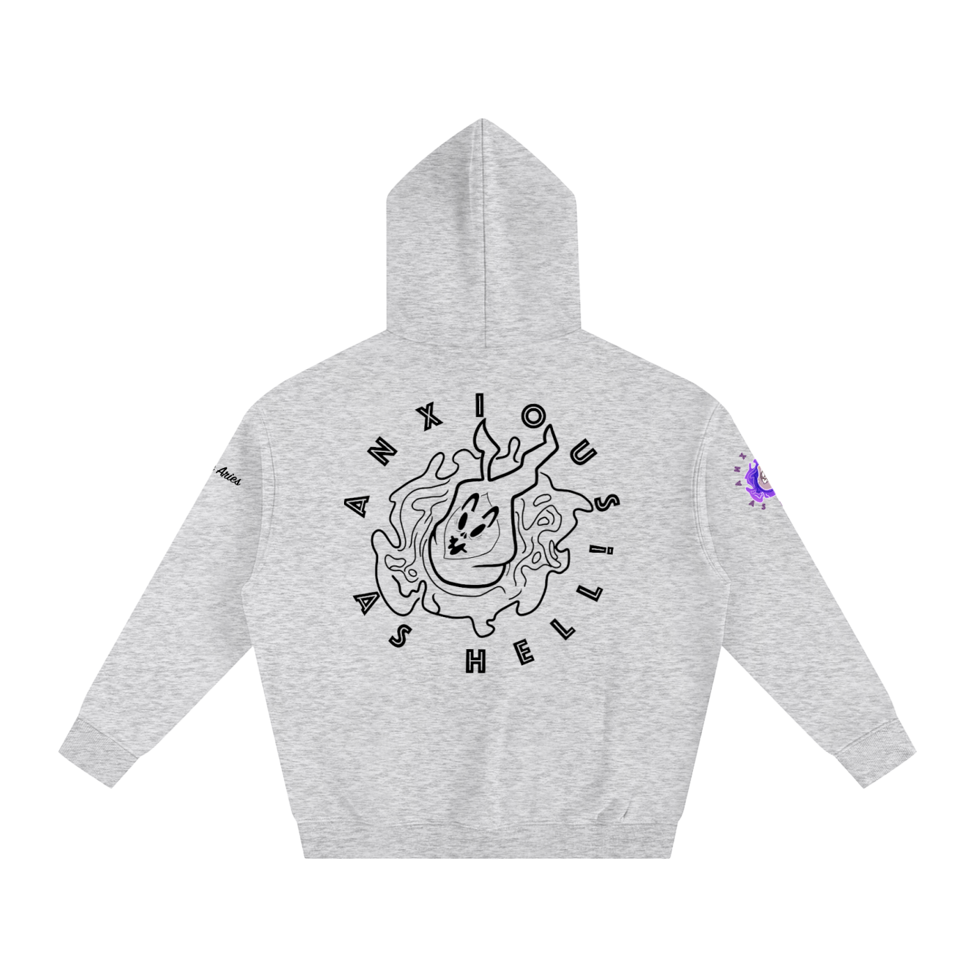 AAH! (ver.2) Oversize Fleeced Hoodie