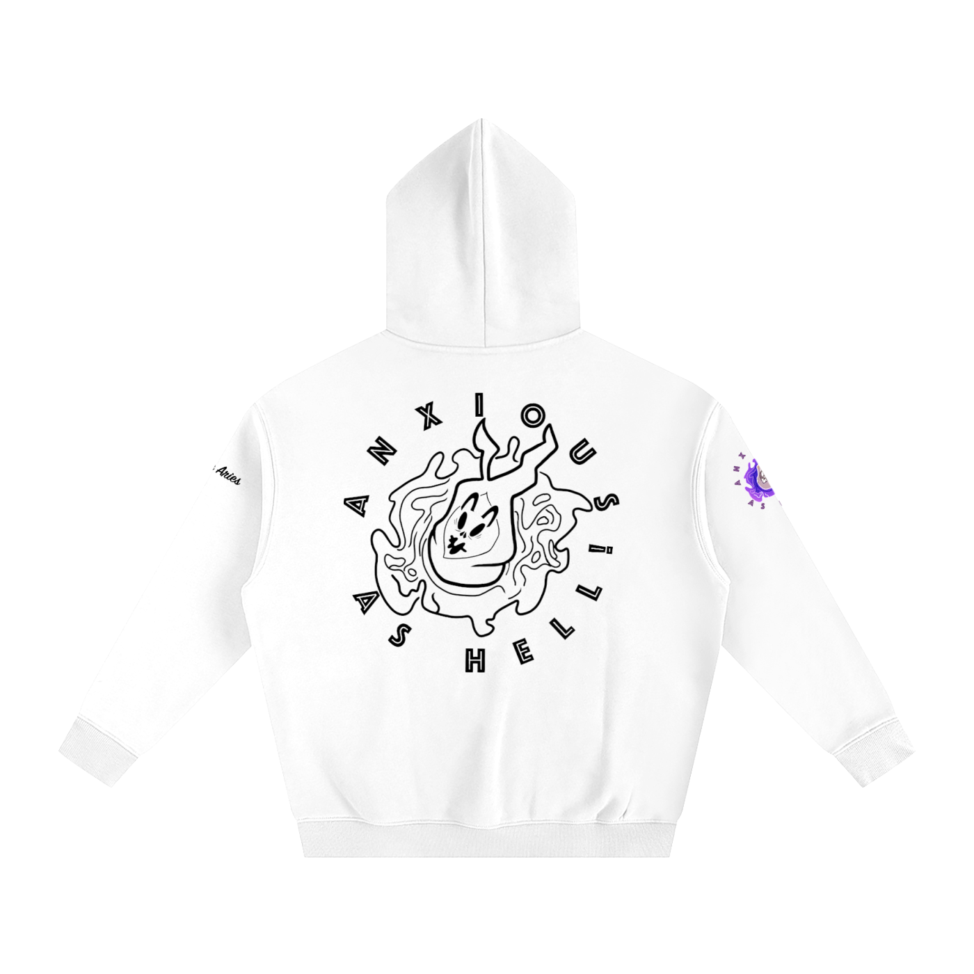 AAH! (ver.2) Oversize Fleeced Hoodie